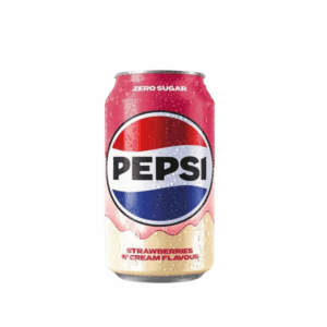 PEPSI STRAWBERRIES N CREAM FLAVOR - ZERO SUGAR - UK ORIGIN