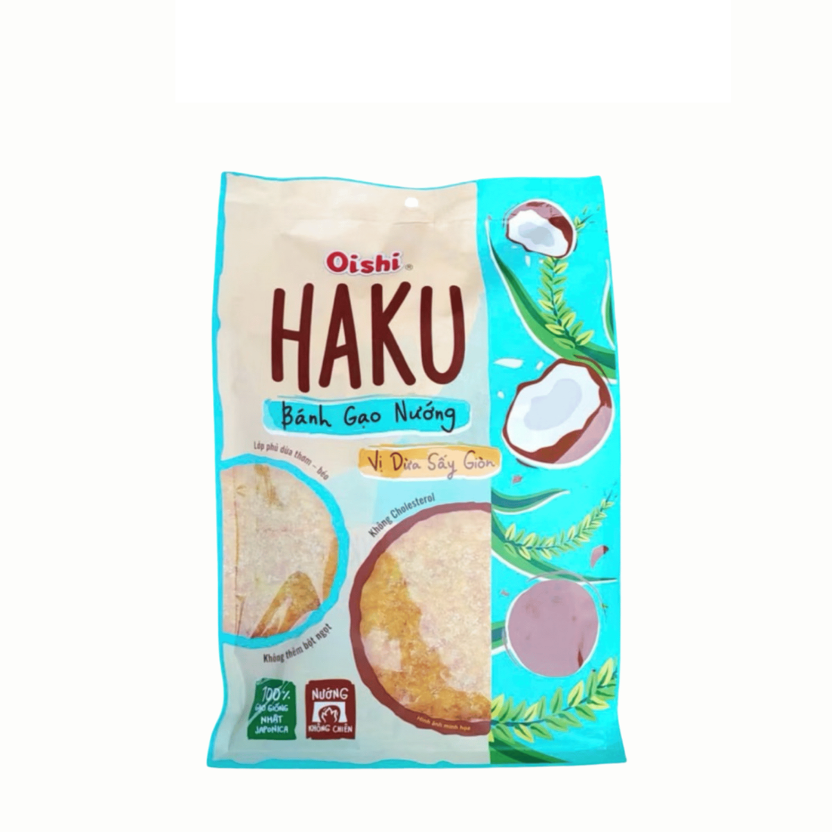 OISHI HAKU BAKED RICE CRACKER WITH CRISPY - VIETNAM ORIGIN