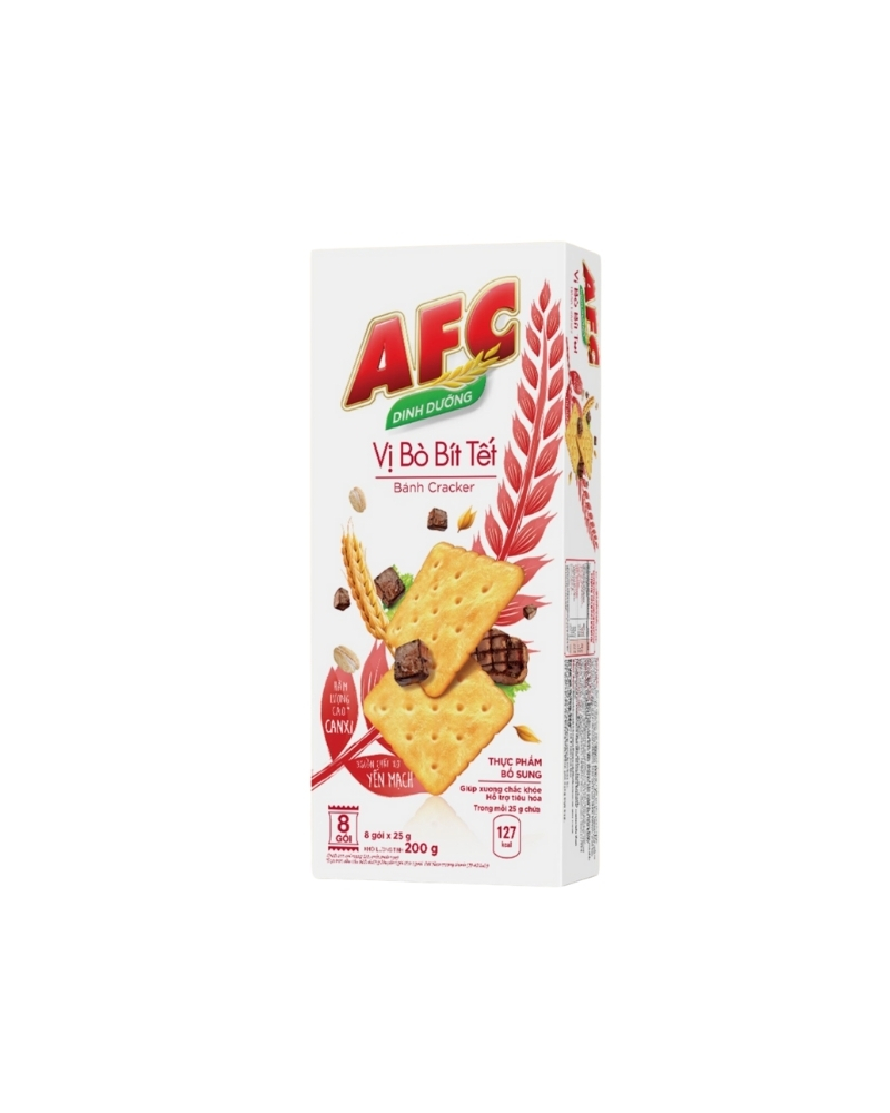 AFC NUTRITION CRACKERS - BEEF STEAK FLAVOR 172G
