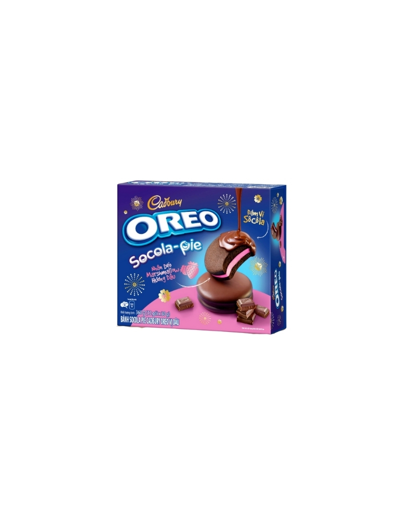 CADBURY OREO CHOCOLATE PIE 180GR - STRAWBERRY FLAVOR