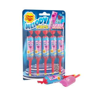 CHUPA CHUPS WHISTLE-SHAPED LOLLIPOP WITH STRAWBERRY FLAVOR