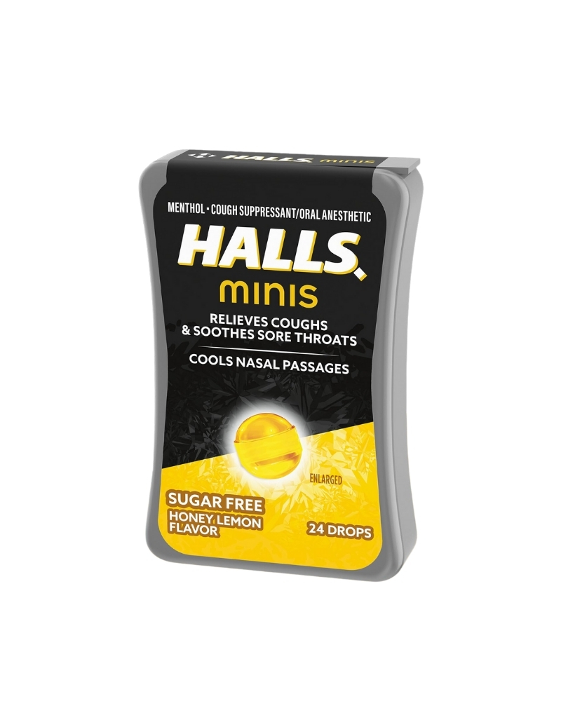 HALLS MINIS HONEY LEMON FLAVOR GETHALLS