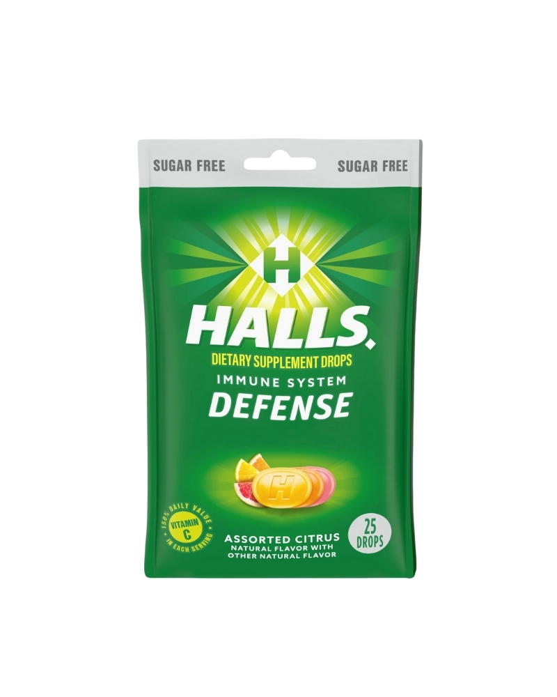 HALLS SMOOTHING CREAMY STRAWBERRY FLAVOUR COUGH DROPS GETHALLS