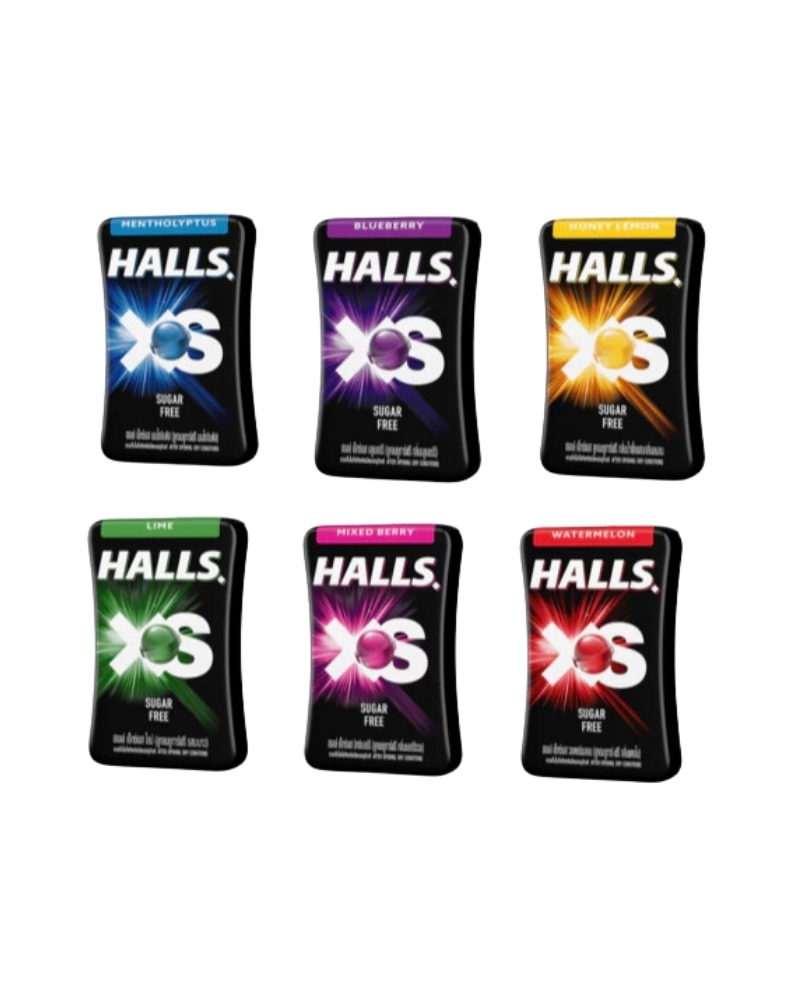 HALLS XS MIXED BERRY SUGAR FREE