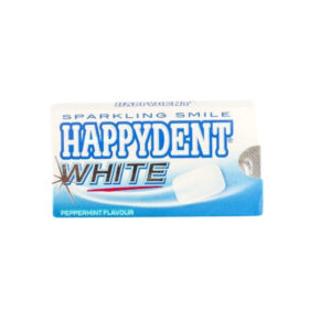 HAPPYDENT WHITE CHEWING GUM PEPPERMINT FLAVOR