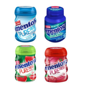 MENTOS PURE FRESH SUGAR FREE GUM STRAWBERRY FLAVOR