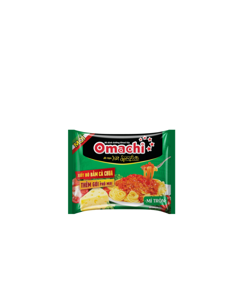 OMACHI POTATO NOODLES SPAGHETTI BEEF SAUCE 90GR PACK