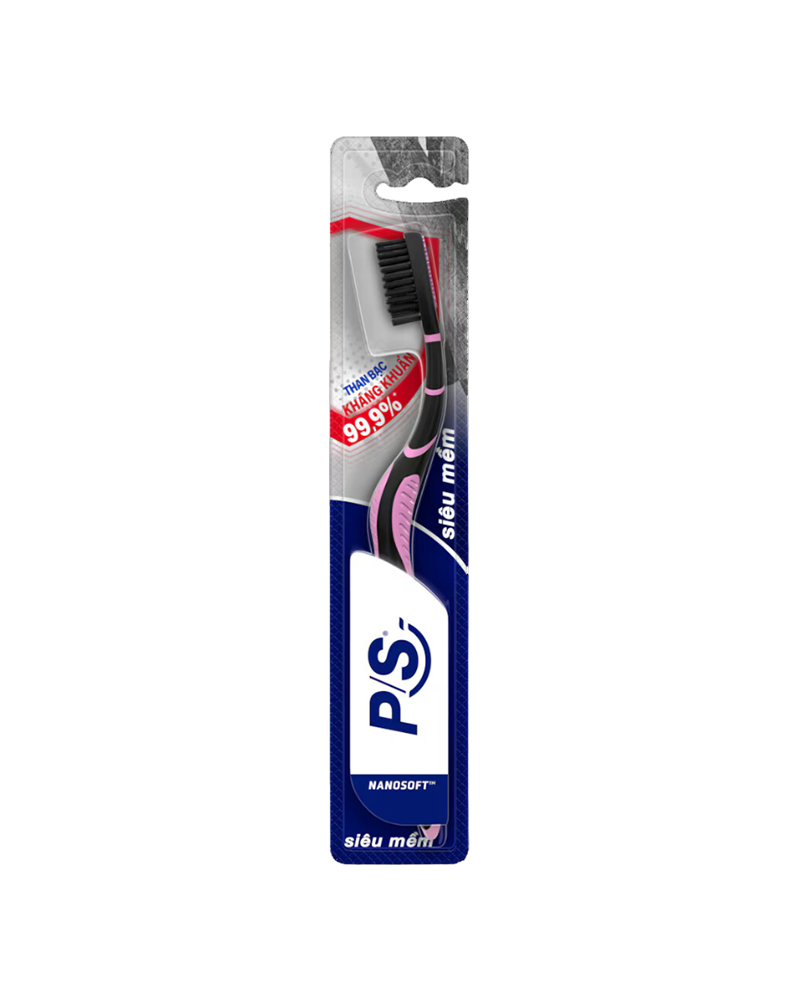 P/S ANTIBACTERIAL SILVER CHARCOAL TOOTHBRUSH