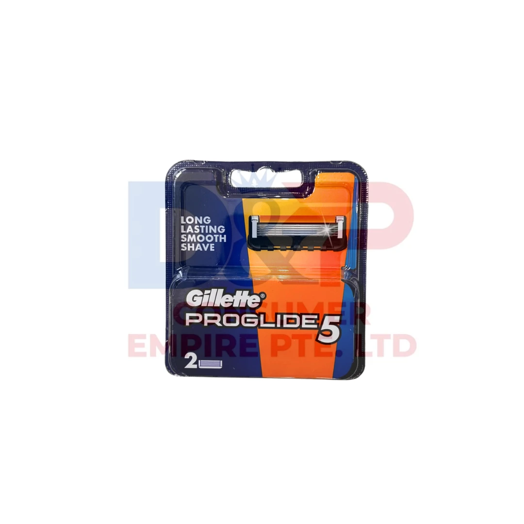 GILLETTE FUSION 5 PROGLIDE 2 CARTRIDES BLADE - VIETNAM ORIGIN