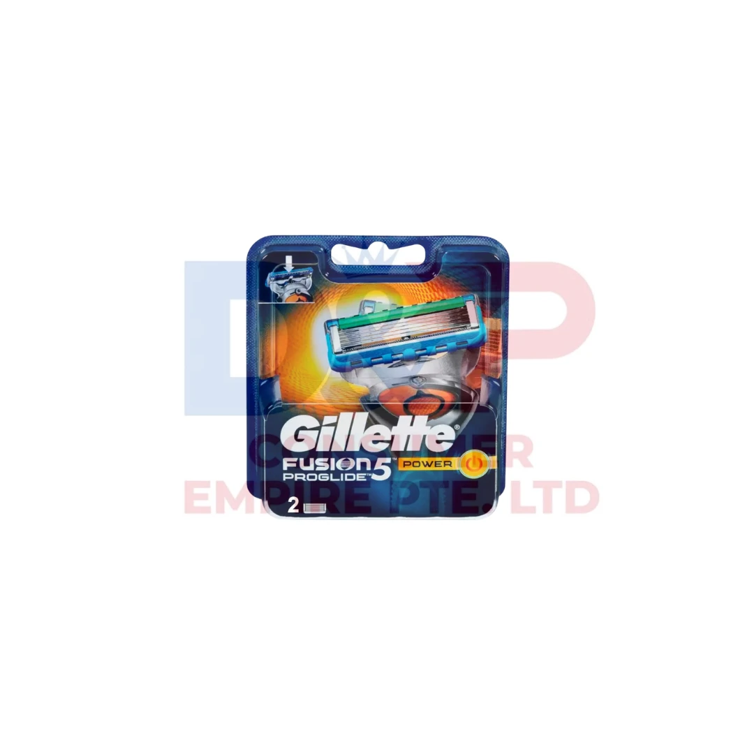 GILLETTE FUSION 5 PROGLIDE POWER 2 CARTRIDES BLADE - VIETNAM ORIGIN
