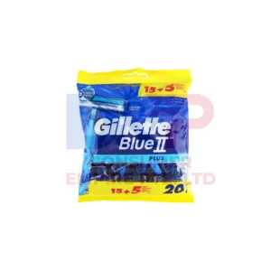 GILLETTE BLUE II 15+5 RAZORS - VIETNAM ORIGIN