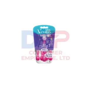 GILLETTE VENUS DAISY 3 PRO 4 RAZORS - VIETNAM ORIGIN