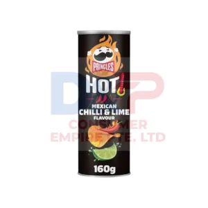 PRINGLES HOT MEXICAN CHILI & LIME WHOLESALE 19X160G CANISTER - NETHERLANDS ORIGIN