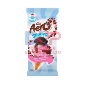 NESTLÉ AERO SCOOPS CHOCO STRAWBERRY ICE CREAM FLAVOR CHOCOLATE BAR 105G