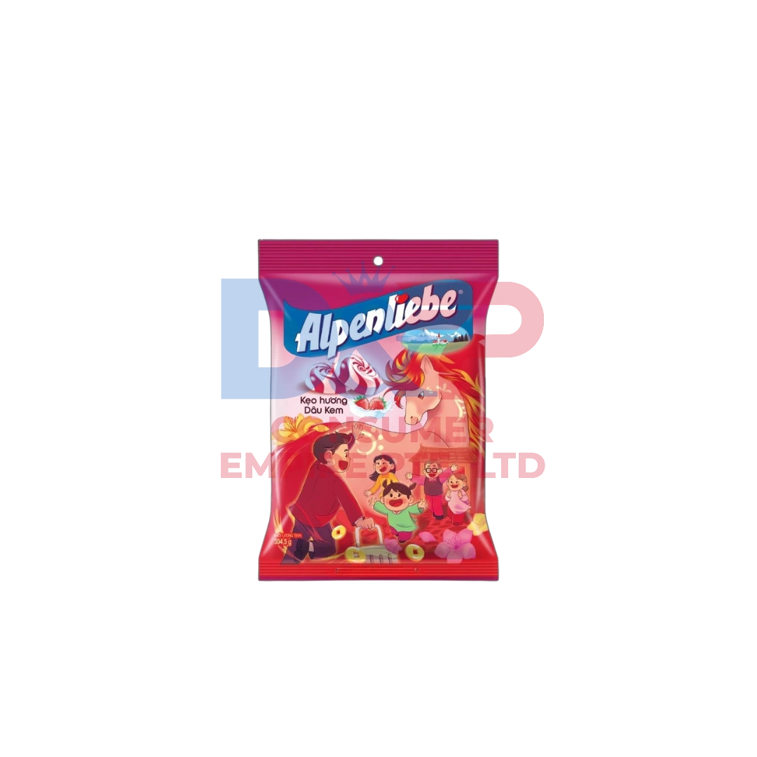 ALPENLIEBE HARD CANDY CARAMEL & STRAWBERRY CREAM FLAVOR 1KG VIETNAM