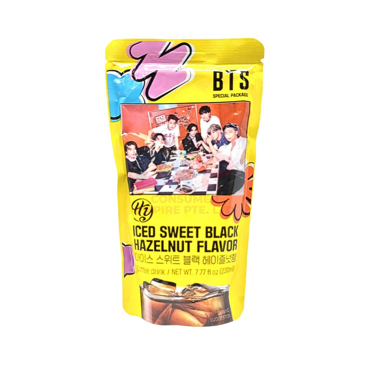HY BTS ICED SWEET BLACK HAZELNUT FLAVOR 230ML WHOLESALE 230ML - KOREA ORIGIN