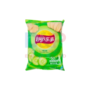 LAYS CUCUMBER FLAVOR POTATO CHIPS PACK 23G WHOLESALE 23G - CHINA ORIGIN