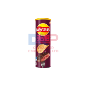 LAYS INFINITE BLACK PEPPER STEAK FLAVOR CAN 90G CHINA ORIGIN 90G - CHINA ORIGIN