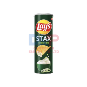 LAYS INFINITE SELECTED SOUR CREAM ONION FLAVOR CAN 90G CHINA ORIGIN 90G - CHINA ORIGIN