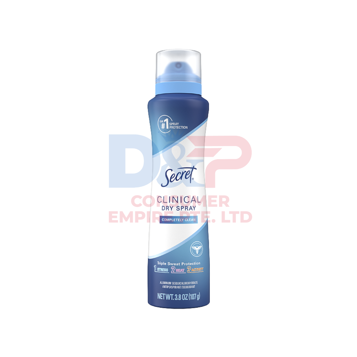 SECRET DRY SPRAY ORIGINAL ALUMINUM FREE CLINICAL WHOLESALE 4.1 OZ (116G) / 3.8 OZ (107G) - US ORIGIN