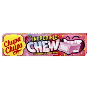 CHUPA CHUPS INCREDIBLE CHEW STRAWBERRY 45G WHOLESALE 45G - VIETNAM ORIGIN