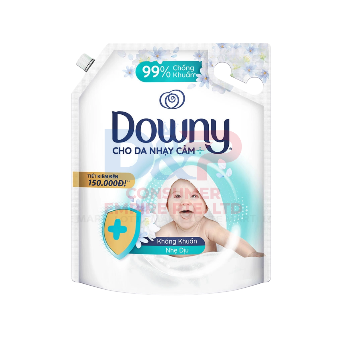 DOWNY FABRIC SOFTENER REFILL POUCH 3L X4 GENTLE CARE SCENT WHOLESALE 3L X4 - VIETNAM ORIGIN