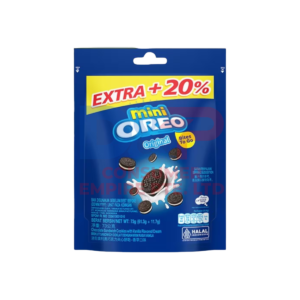 OREO MINI POUCH VANILLA BISCUITS INDONESIA ORIGIN 58.4G WHOLESALE 58.4G - INDONESIA ORIGIN
