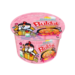 HOT CHICKEN FLAVOR RAMEN CREAM CARBONARA BIG BOWL 120G WHOLESALE MIDDLE EAST ORIGIN 120G - MIDDLE EAST ORIGIN