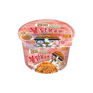 HOT CHICKEN FLAVOR RAMEN QUATTRO CHEESE BIG BOWL 110G WHOLESALE MIDDLE EAST ORIGIN 110G - MIDDLE EAST ORIGIN