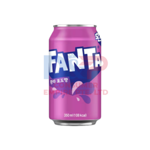 FANTA GRAPE FLAVOR CAN 350ML KOREA ORIGIN WHOLESALE 350ML - KOREA ORIGIN
