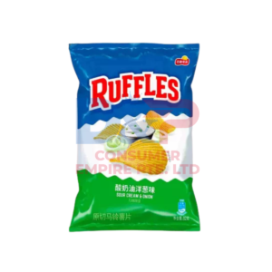 RUFFLES CHEDDAR CHEESE SOUR CREAM FLAVOR 82G X22 WHOLESALE CHINA ORIGIN 82G X22 - CHINA ORIGIN