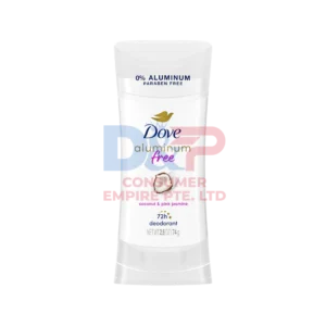 DOVE ALUMINUM FREE DEODORANT STICK COCONUT PINK JASMINE 2.6OZ WHOLESALE 2.6OZ - US ORIGIN