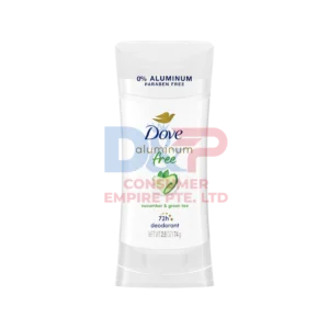 DOVE ALUMINUM FREE DEODORANT STICK CUCUMBER GREEN TEA 2.6OZ WHOLESALE 2.6OZ - US ORIGIN