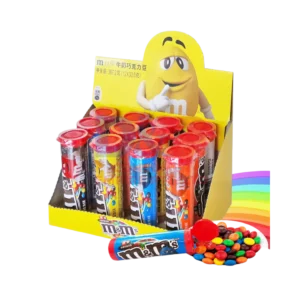 M&M MILK CHOCOLATE BEANS FUN TUBE 28G WHOLESALE 28G - CHINA ORIGIN