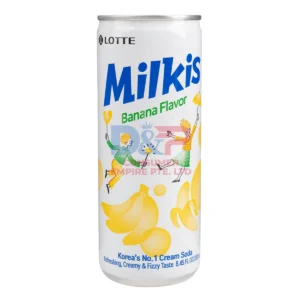LOTTE MILKIS KOREAN CREAM SODA BANANA FLAVOUR 250ML WHOLESALE 250ML - KOREA ORIGIN