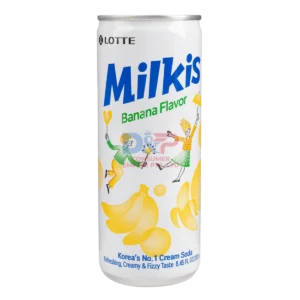 LOTTE MILKIS KOREAN CREAM SODA BANANA FLAVOUR 250ML WHOLESALE 250ML - KOREA ORIGIN