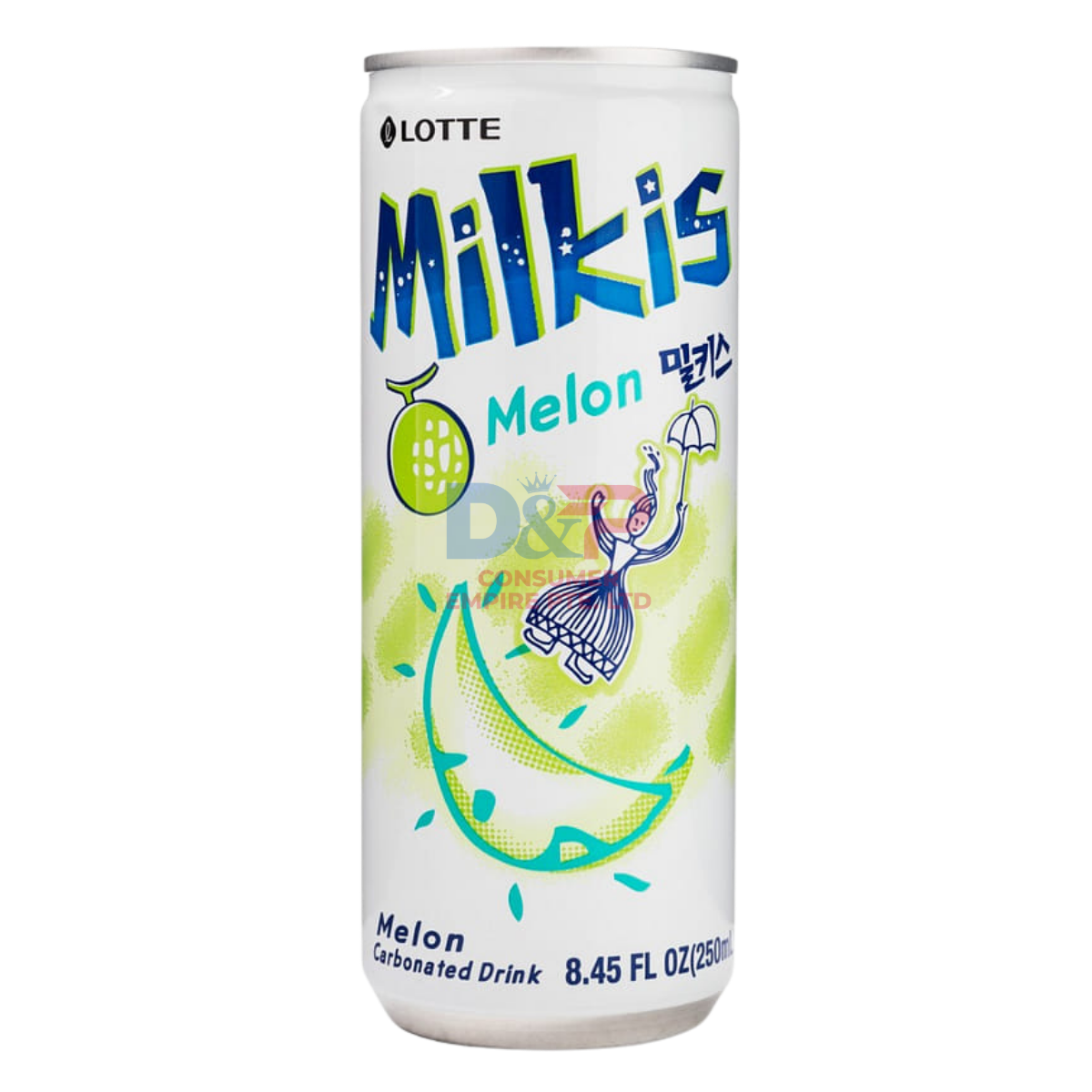 LOTTE MILKIS KOREAN CREAM SODA MELON FLAVOUR 250ML WHOLESALE 250ML - KOREA ORIGIN