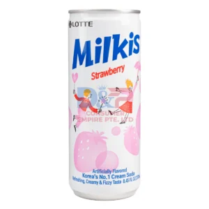 LOTTE MILKIS KOREAN CREAM SODA STRAWBERRY FLAVOUR 250ML WHOLESALE 250ML - KOREA ORIGIN