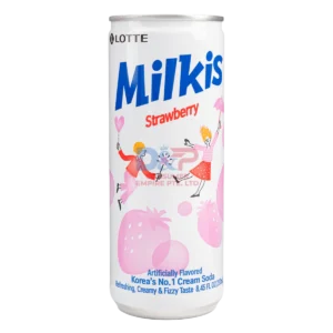 LOTTE MILKIS KOREAN CREAM SODA STRAWBERRY FLAVOUR 250ML WHOLESALE 250ML - KOREA ORIGIN