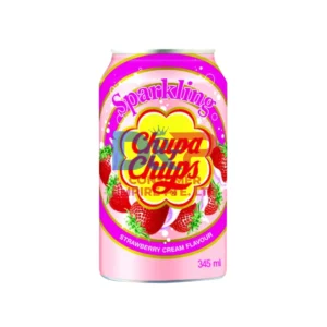 CHUPA CHUPS STRAWBERRY & CREAM FLAVOUR SODA 345ML WHOLESALE 345ML - KOREA ORIGIN