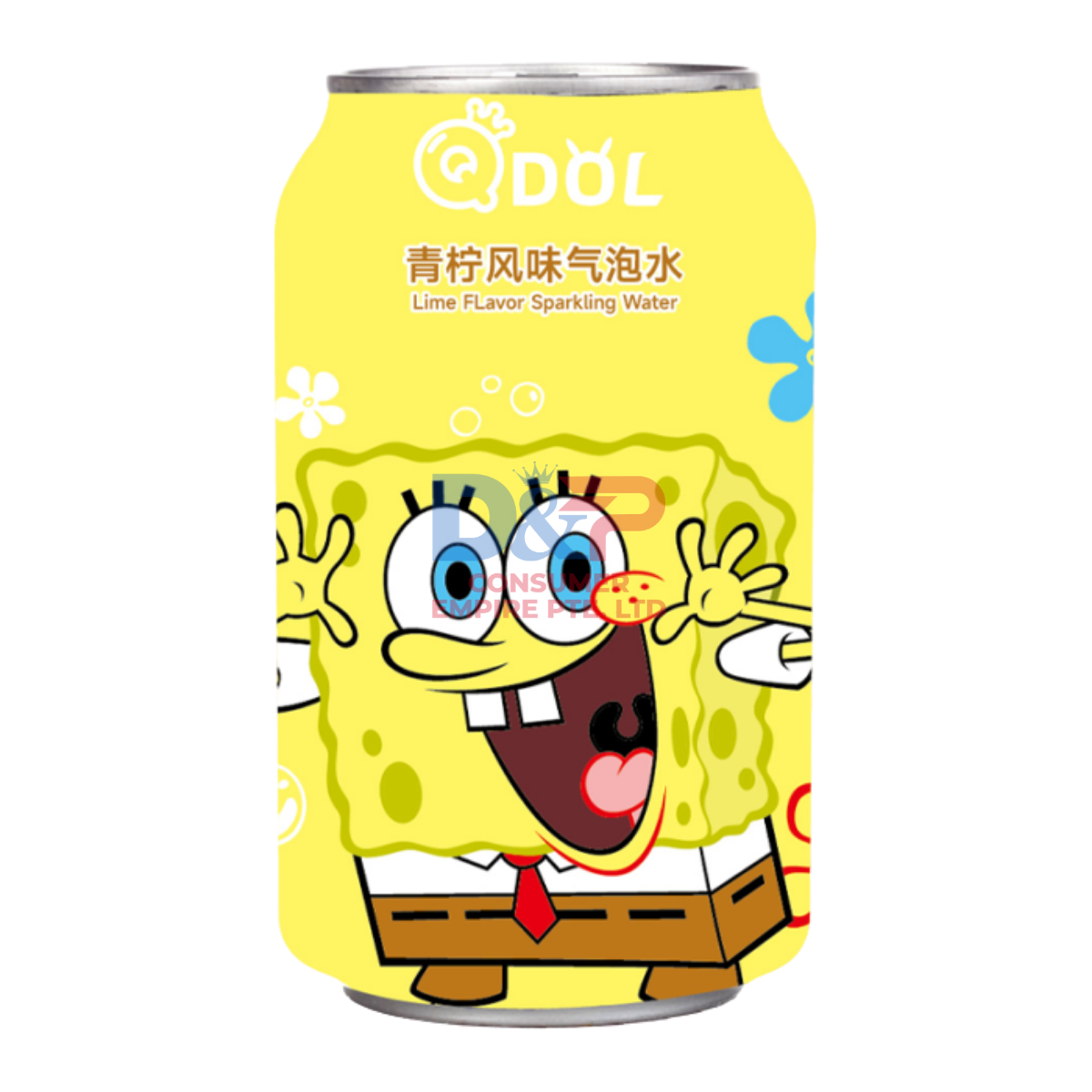 QDOL DRINKS SPONGEBOB WHITE PEACH FLAVOR SODA 330ML WHOLESALE 330ML - CHINA ORIGIN