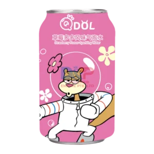 QDOL DRINKS SPONGEBOB STRAWBERRY FLAVOR SODA 330ML WHOLESALE 330ML - CHINA ORIGIN