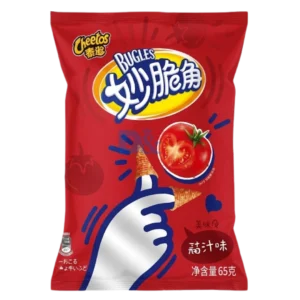 CHEETOS CRISPY BUGLES TOMATO JUICE FLAVOR 65G WHOLESALE 65G - CHINA ORIGIN