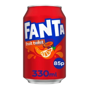 FANTA FRUIT TWIST FLAVOR 330ML WHOLESALE 330ML - UK ORIGIN