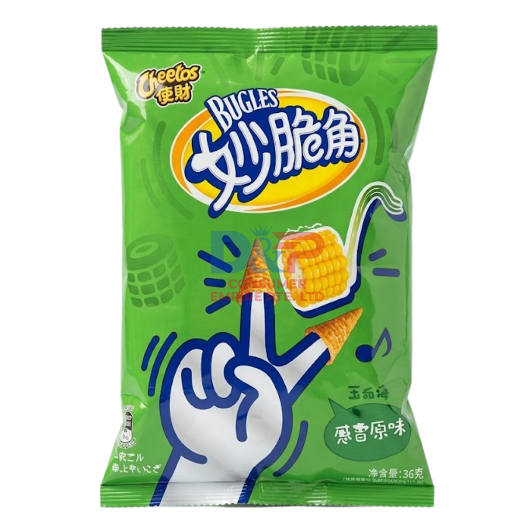 CHEETOS CRISPY BUGLES SCALLION FLAVOR 65G WHOLESALE 65G - CHINA ORIGIN