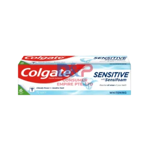COLGATE SENSITIVE WITH SENSIFOAM WHITENING TOOTHPASTE 75ML WHOLESALE 75ML - UK ORIGIN