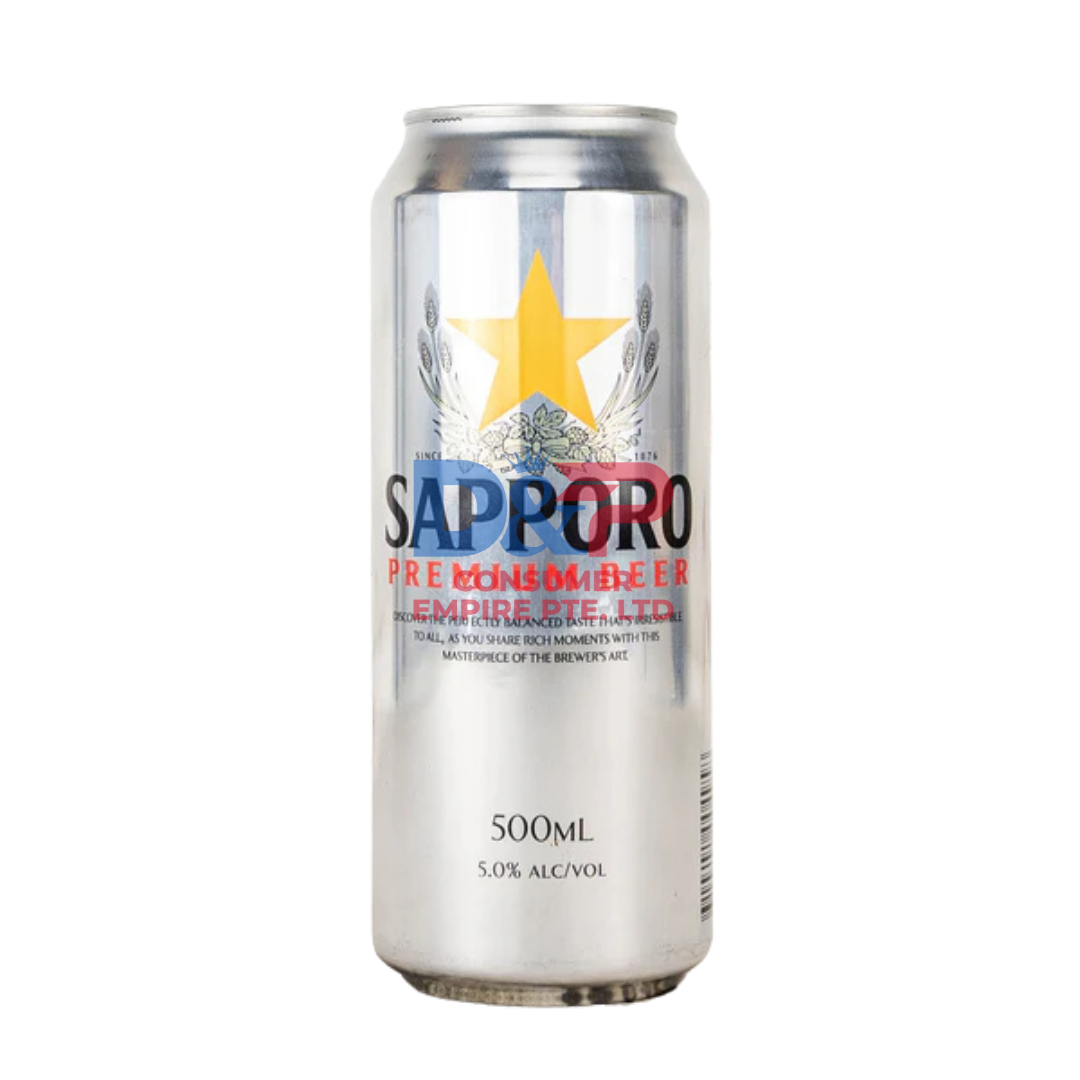 SAPPORO PREMIUM BEER 500ML WHOLESALE 500ML - VIETNAM ORIGIN
