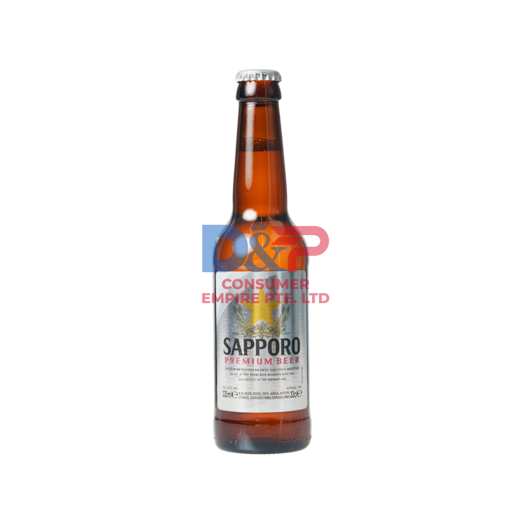 SAPPORO PREMIUM BOTTLE 330ML WHOLESALE 330ML - VIETNAM ORIGIN