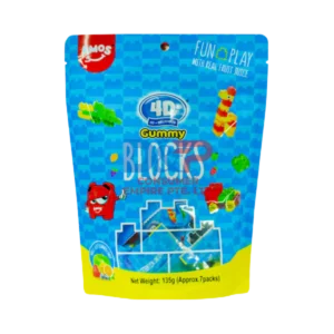 AMOS 4D FRUIT JUICE GUMMY BLOCKS 135G WHOLESALE 135G - CHINA ORIGIN