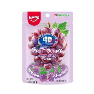 AMOS 4D EXPLOSION GRAPE JUICE GUMMY 1KG WHOLESALE 1KG - CHINA ORIGIN